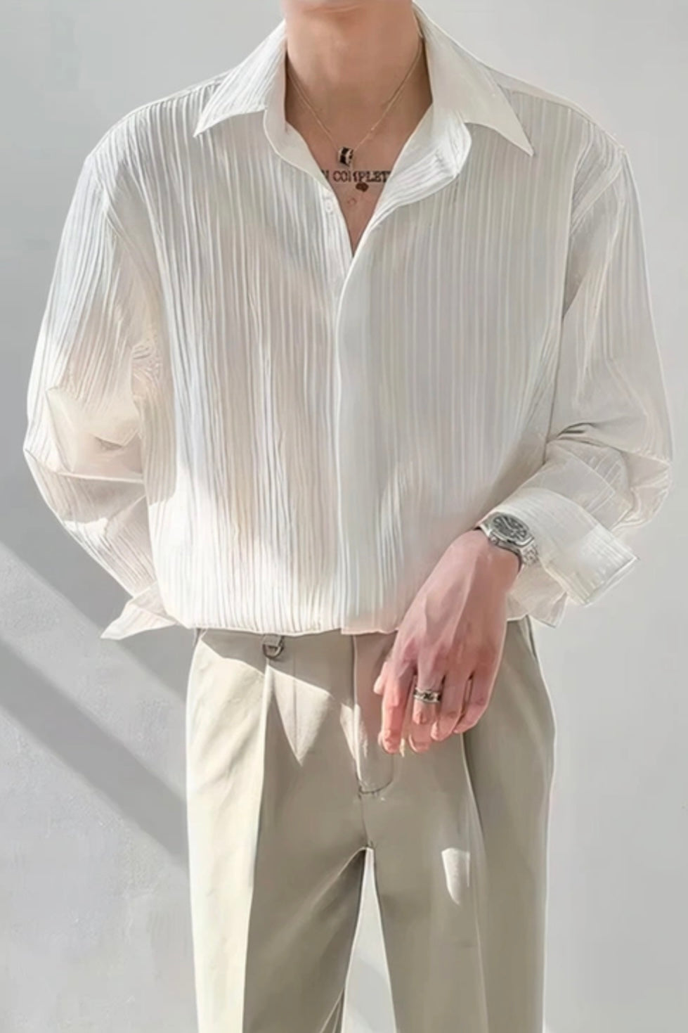 Lounge Ribbed Shirt