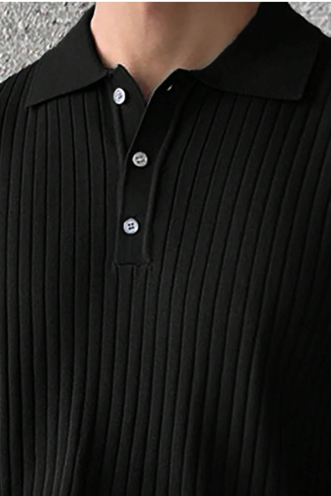 Vincenzo Ribbed Polo Shirt
