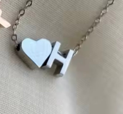 PERSONALISED SWEET HEART INITIAL NECKLACE