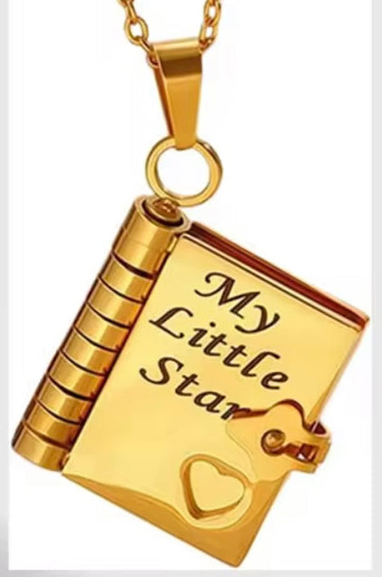 Daughter’ s Star Treasured Book Necklace