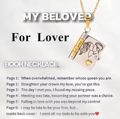 Lover Treasured Book Necklace