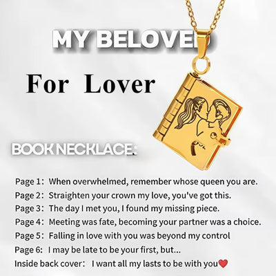 Lover Treasured Book Necklace