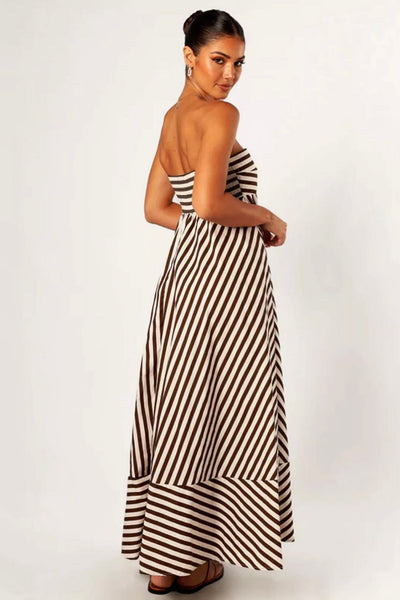 NOCTURNAL CHARM RUCHED MAXI DRESS