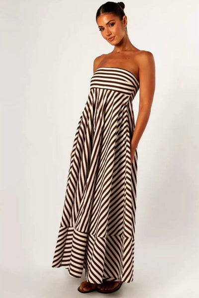 NOCTURNAL CHARM RUCHED MAXI DRESS