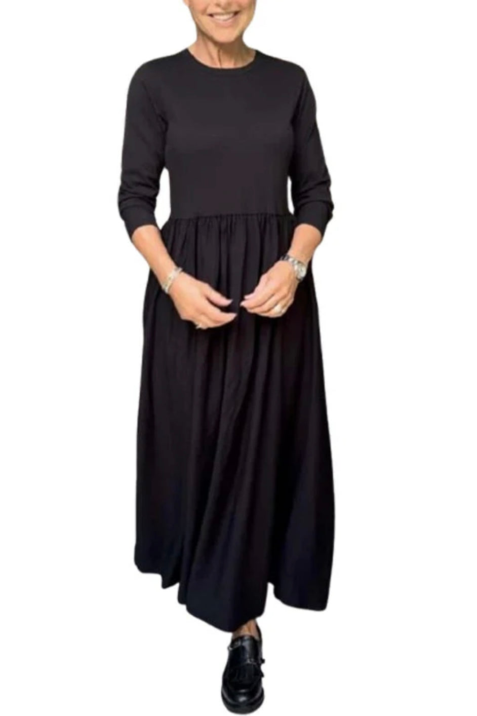 BEATRICE | LONG SLEEVES KNITTED MIDI DRESS