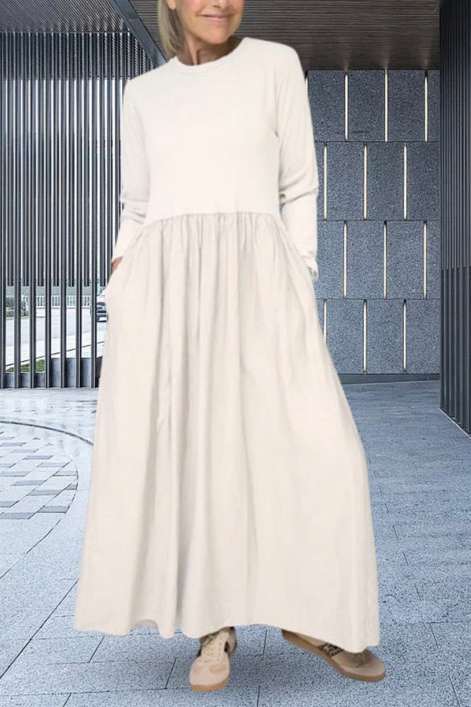 BEATRICE | LONG SLEEVES KNITTED MIDI DRESS