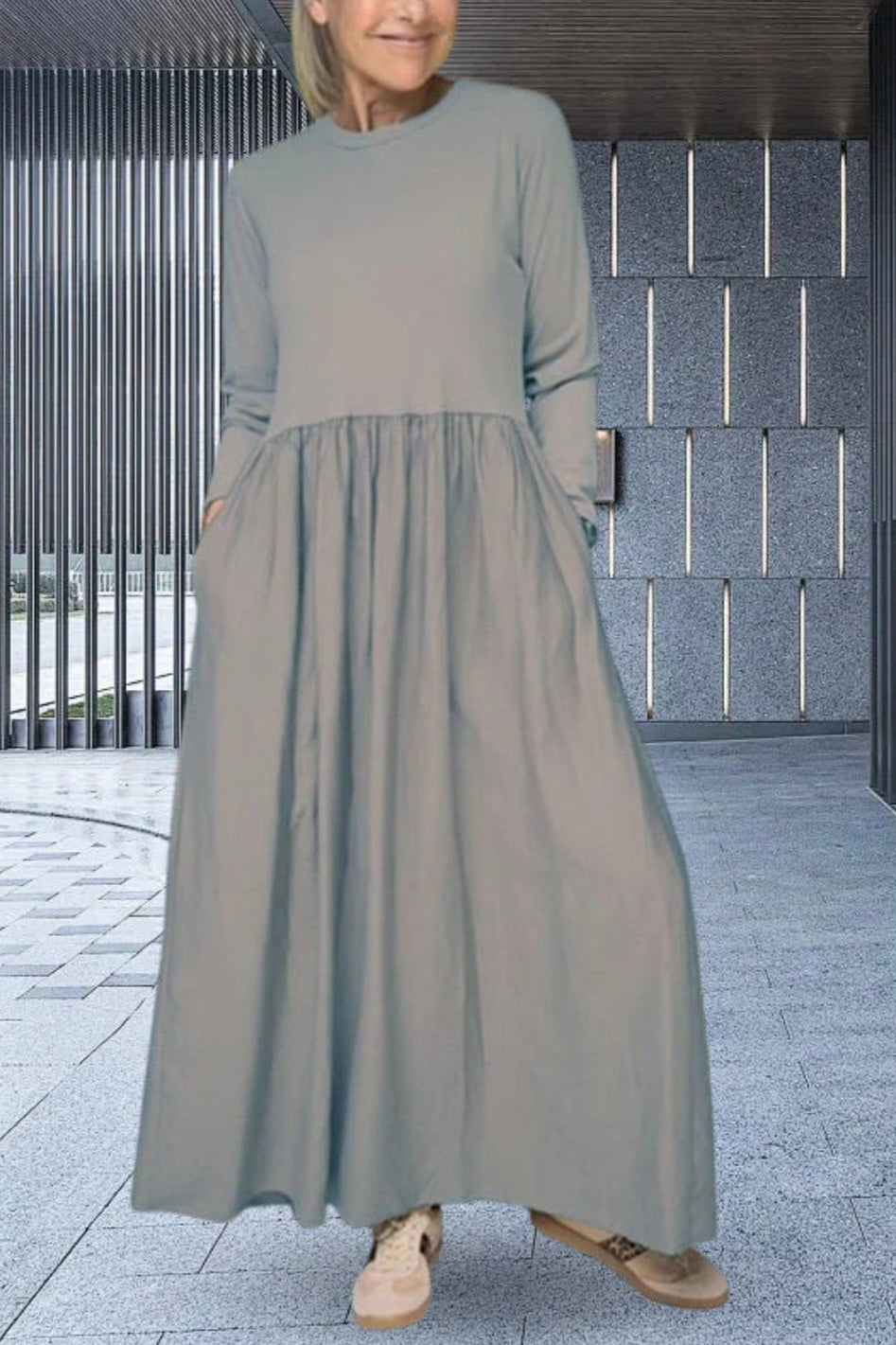 BEATRICE | LONG SLEEVES KNITTED MIDI DRESS