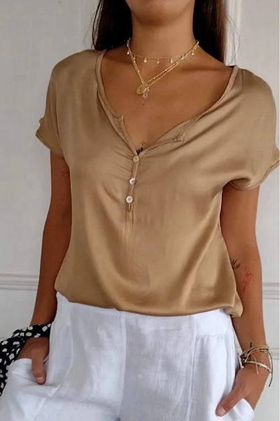 MARISA™ V-Neck T-Shirt in Casual Elegance