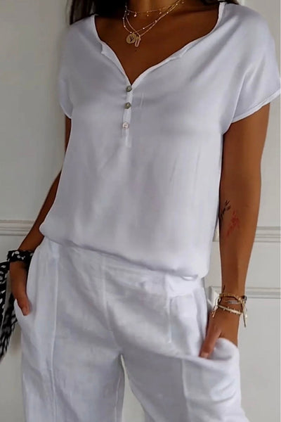 MARISA™ V-Neck T-Shirt in Casual Elegance