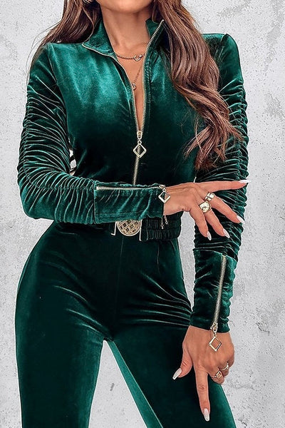 SOPHIA™ | ELEGANT VELVET JUMPSUIT