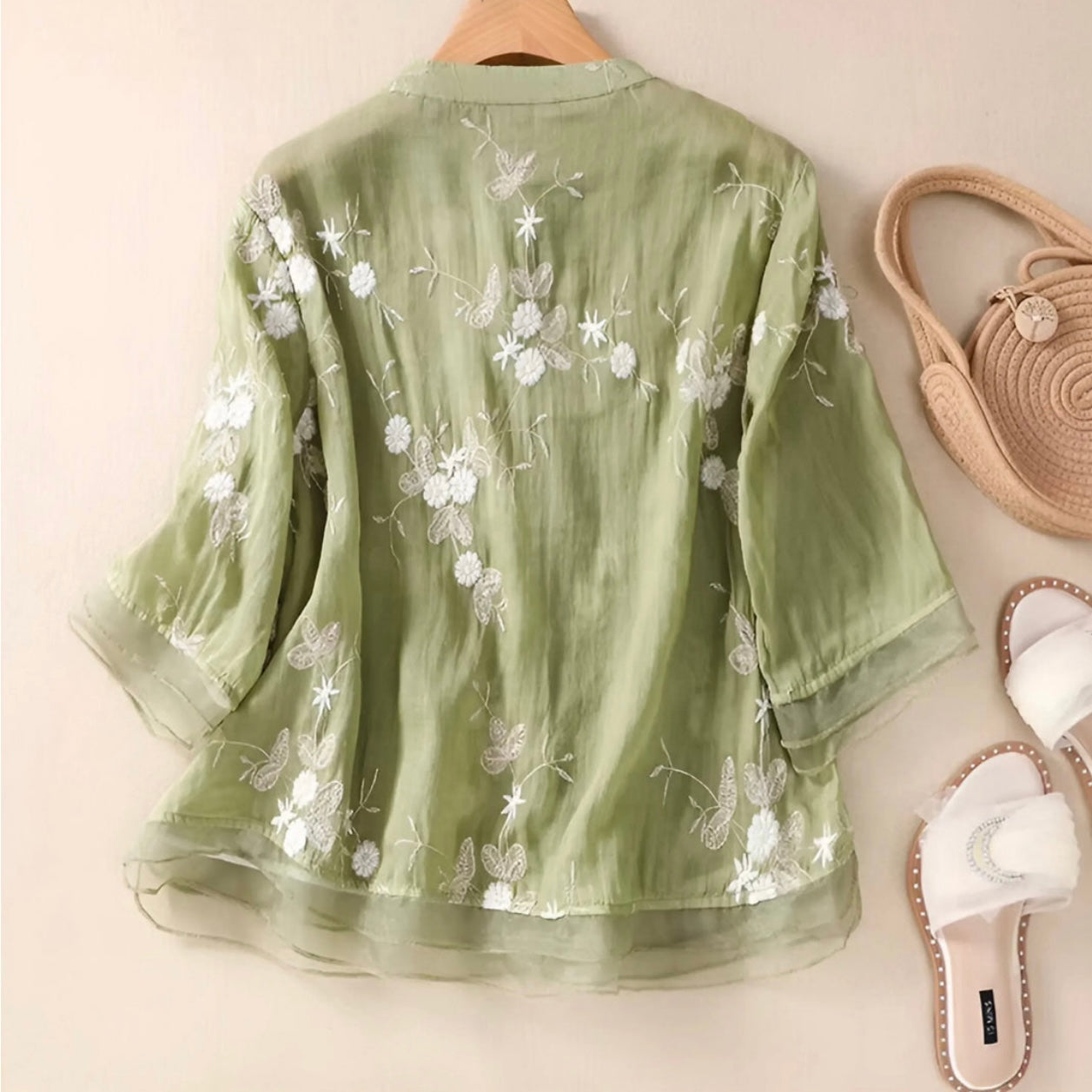 MARIE - FLORAL BUTTON BLOUSE