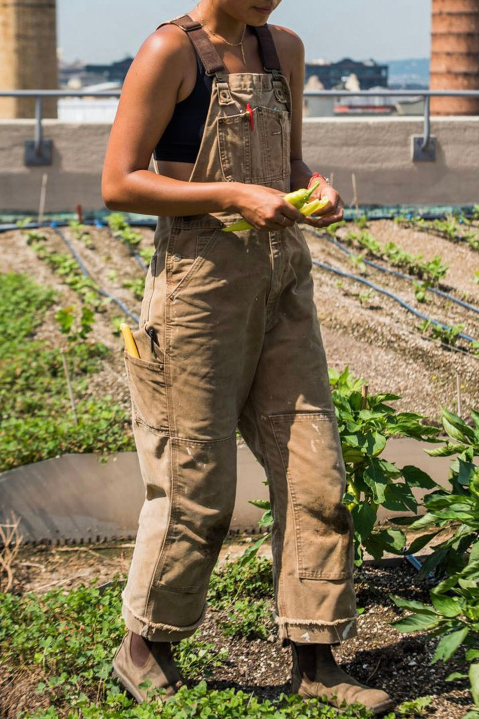 Women's Relaxed Fit Canvas Overalls