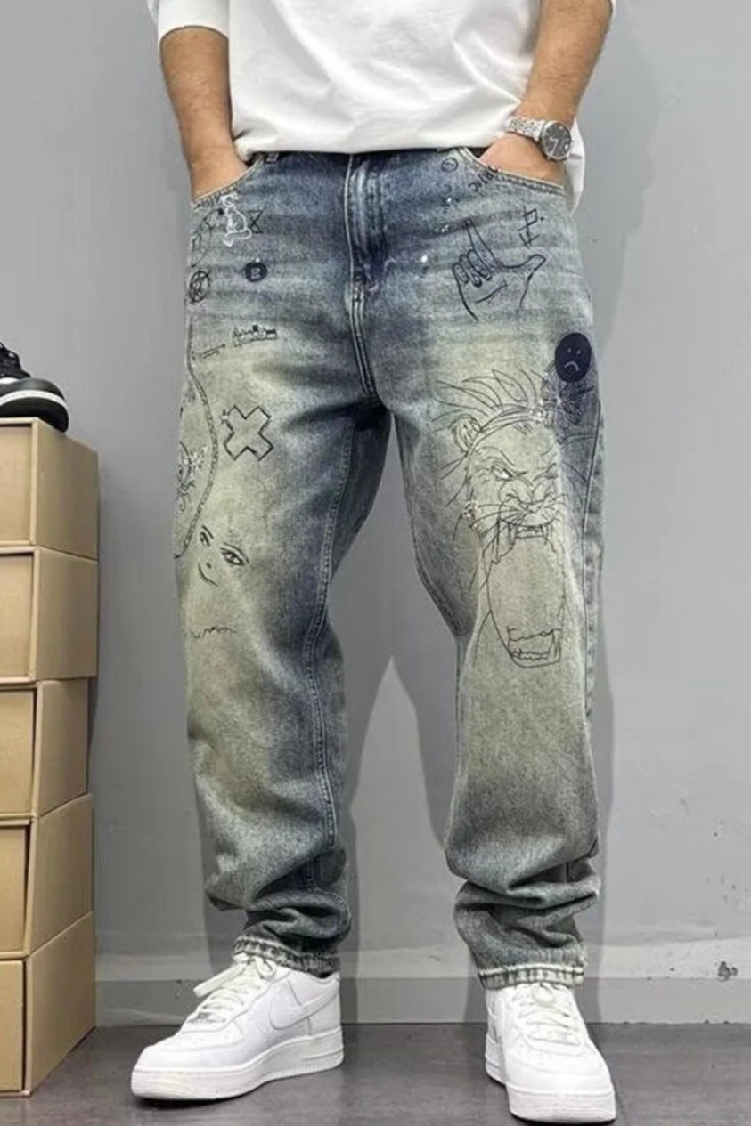 BROOKLYN WASHED DENIM JEANS