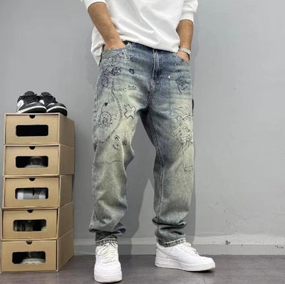 BROOKLYN WASHED DENIM JEANS