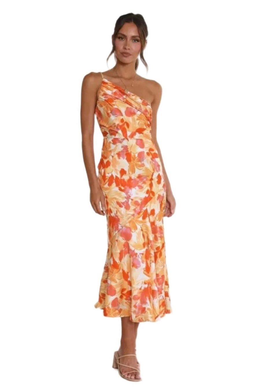 Sienna - Asymmetrical Floral Maxi Dress