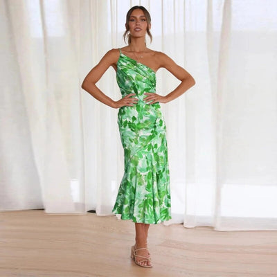 Sienna - Asymmetrical Floral Maxi Dress