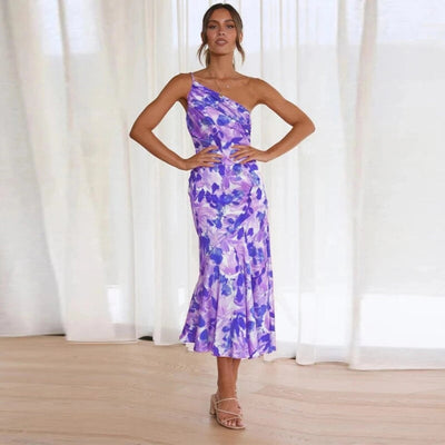 Sienna - Asymmetrical Floral Maxi Dress