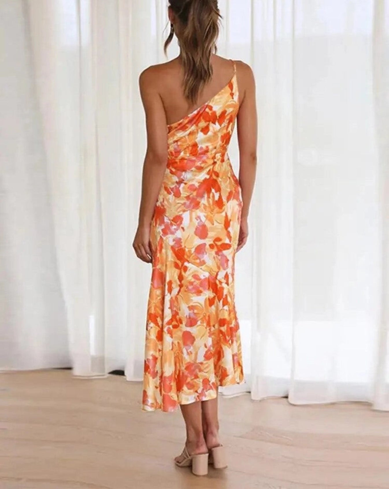 Sienna - Asymmetrical Floral Maxi Dress