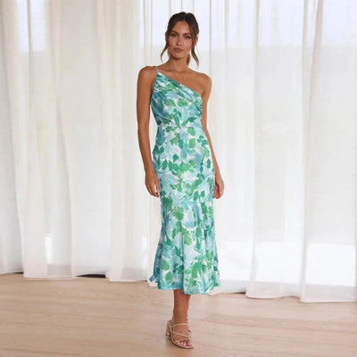 Sienna - Asymmetrical Floral Maxi Dress