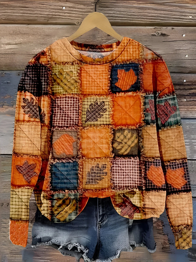 EVELIEN - SOFT PATCHWORK SWEATER