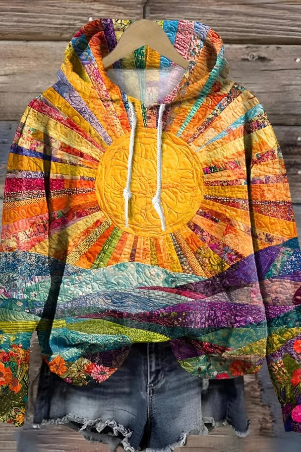 CLARA - COLORFUL SUNRISE HOODIE