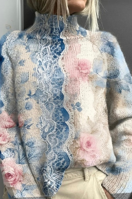 LIEKE - WARM KNITTED TURTLENECK SWEATER