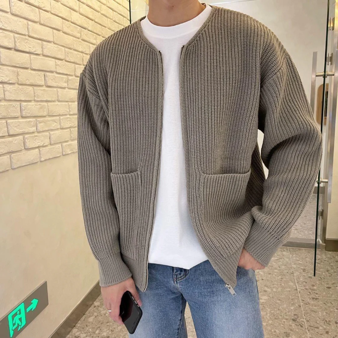 FEDERICO - TRENDY KNITTED CARDIGAN