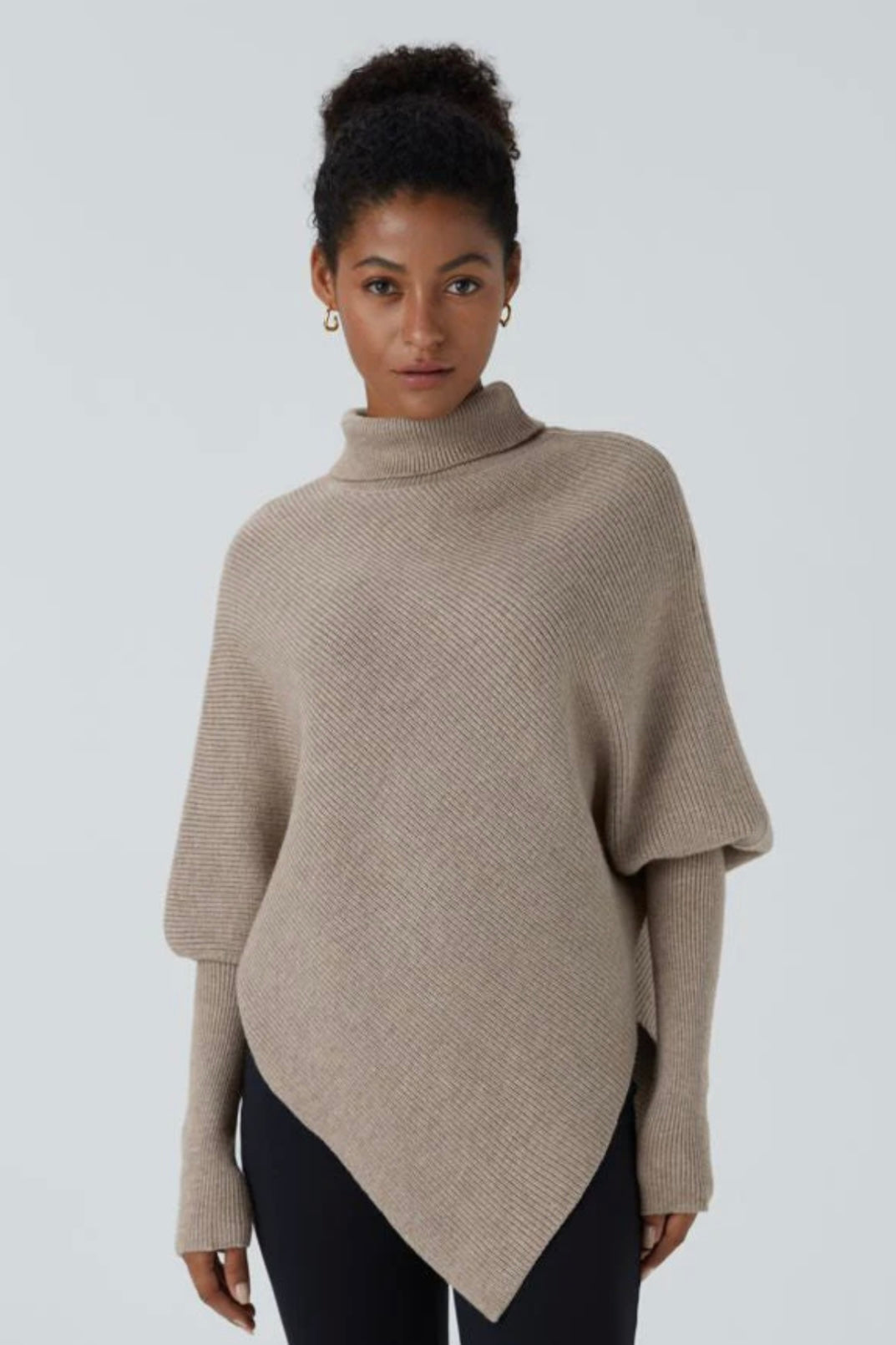 AMAYA™ – ASYMMETRICAL TURTLENECK SWEATER