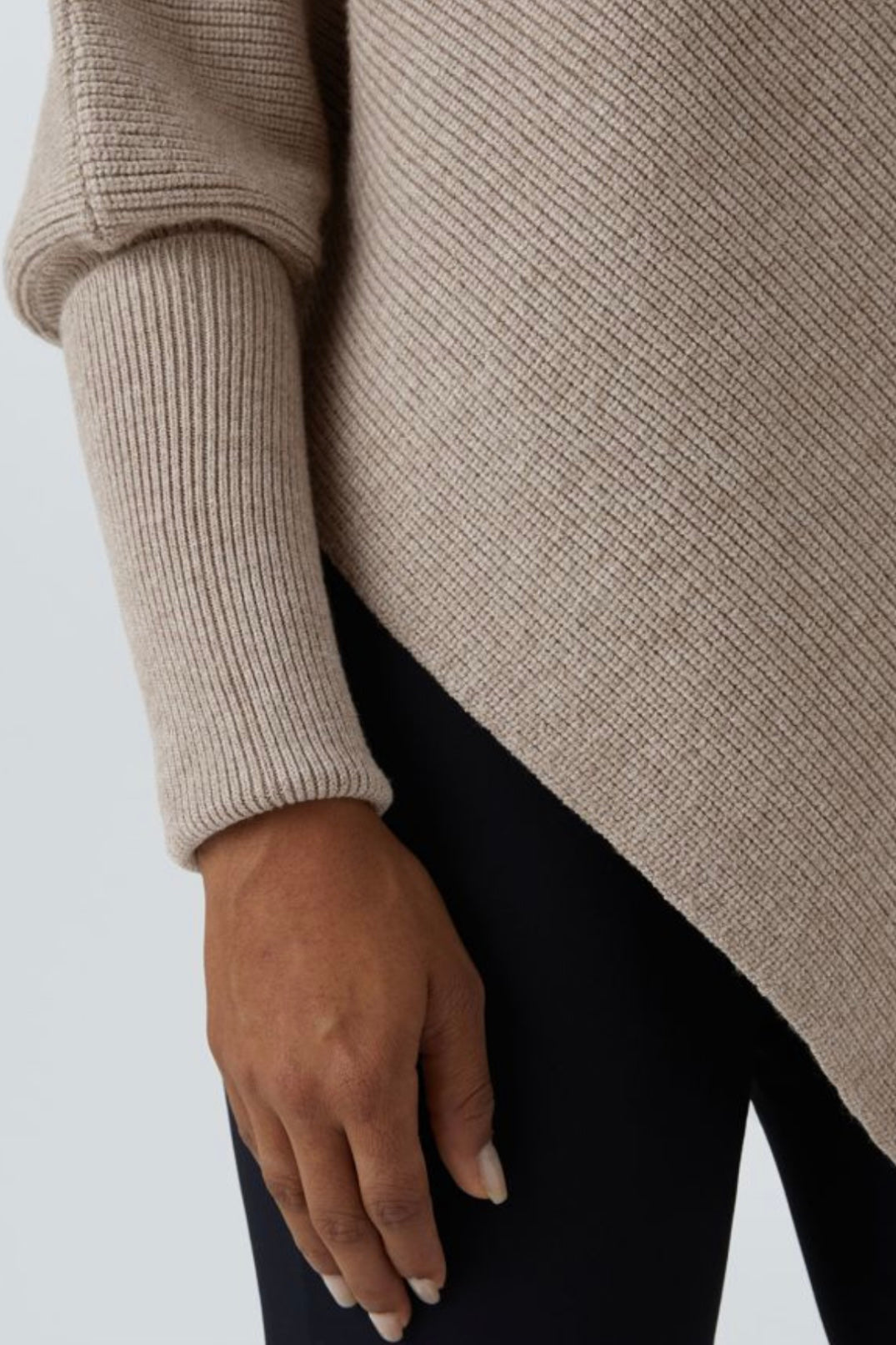 AMAYA™ – ASYMMETRICAL TURTLENECK SWEATER
