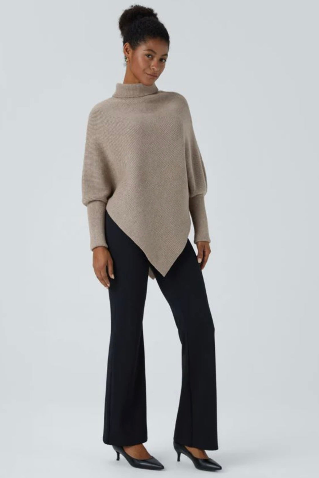 AMAYA™ – ASYMMETRICAL TURTLENECK SWEATER