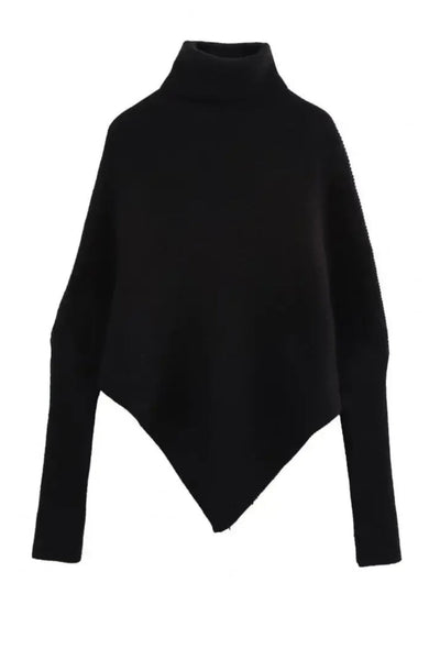 AMAYA™ – ASYMMETRICAL TURTLENECK SWEATER