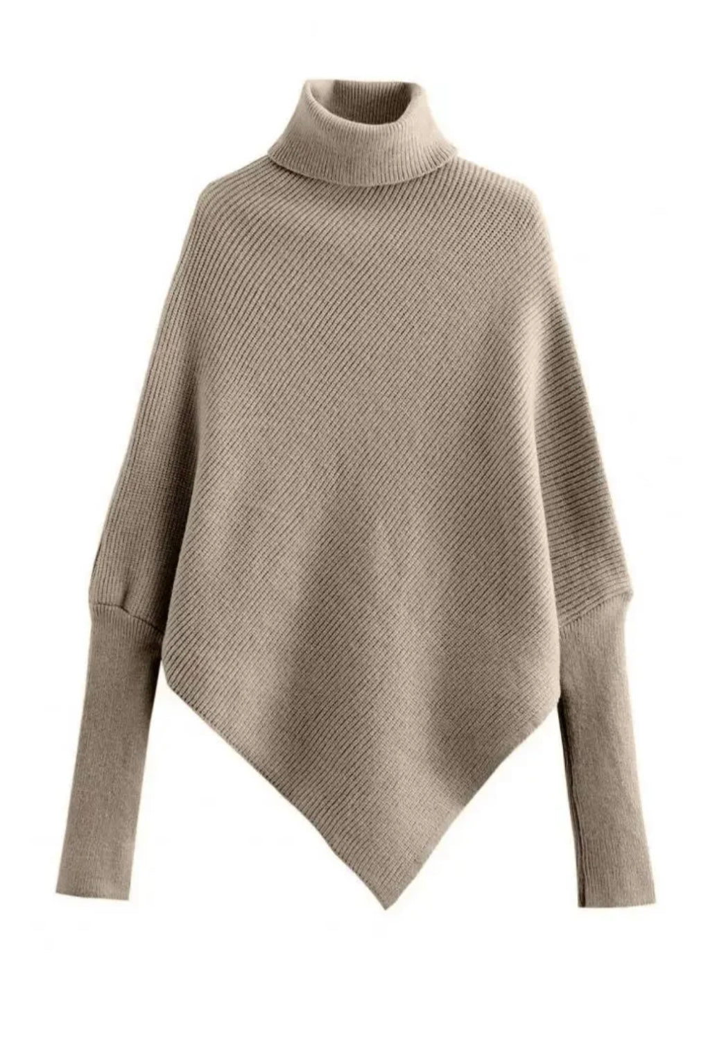 AMAYA™ – ASYMMETRICAL TURTLENECK SWEATER