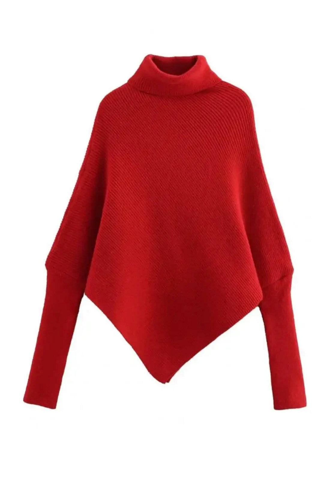 AMAYA™ – ASYMMETRICAL TURTLENECK SWEATER