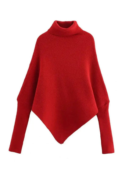 AMAYA™ – ASYMMETRICAL TURTLENECK SWEATER