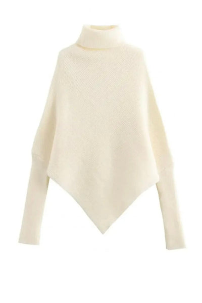 AMAYA™ – ASYMMETRICAL TURTLENECK SWEATER