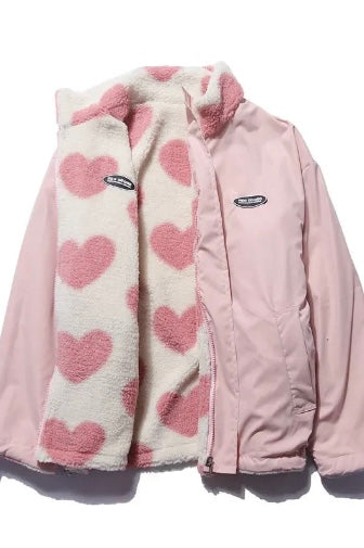 MAISIE | DOUBLE-SIDED HEART COAT - UNIQUE COLLECTION