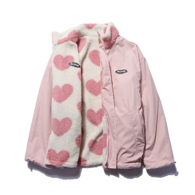 MAISIE | DOUBLE-SIDED HEART COAT - UNIQUE COLLECTION