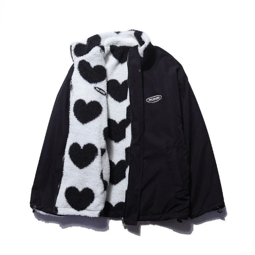 MAISIE | DOUBLE-SIDED HEART COAT - UNIQUE COLLECTION