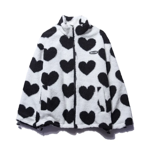 MAISIE | DOUBLE-SIDED HEART COAT - UNIQUE COLLECTION
