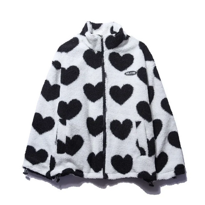 MAISIE | DOUBLE-SIDED HEART COAT - UNIQUE COLLECTION