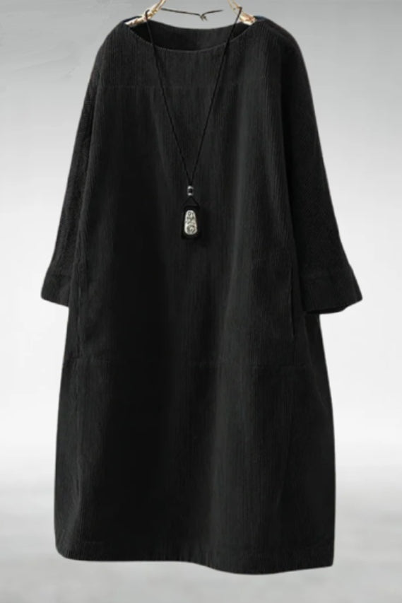 Amy™ Relaxed Corduroy Midi Dress