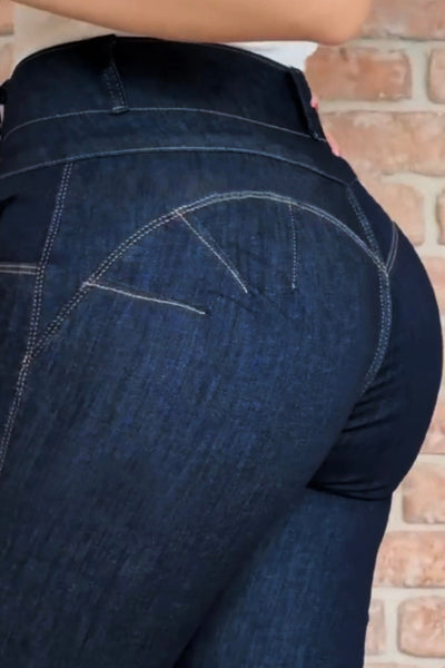 Elevate™ High-Waist Button-Up Skinny Jeans