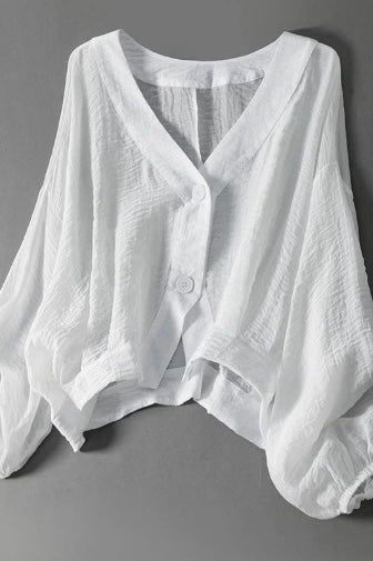 ELLA LINEN BLOUSE