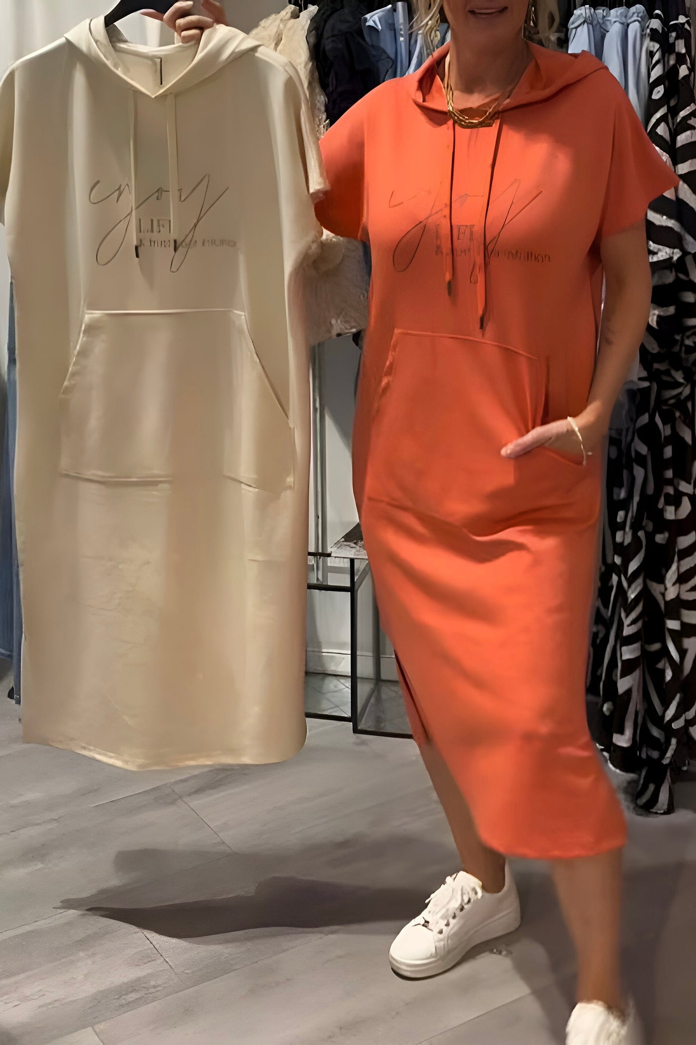 SASKIA™ | Casual Hoodie Dress