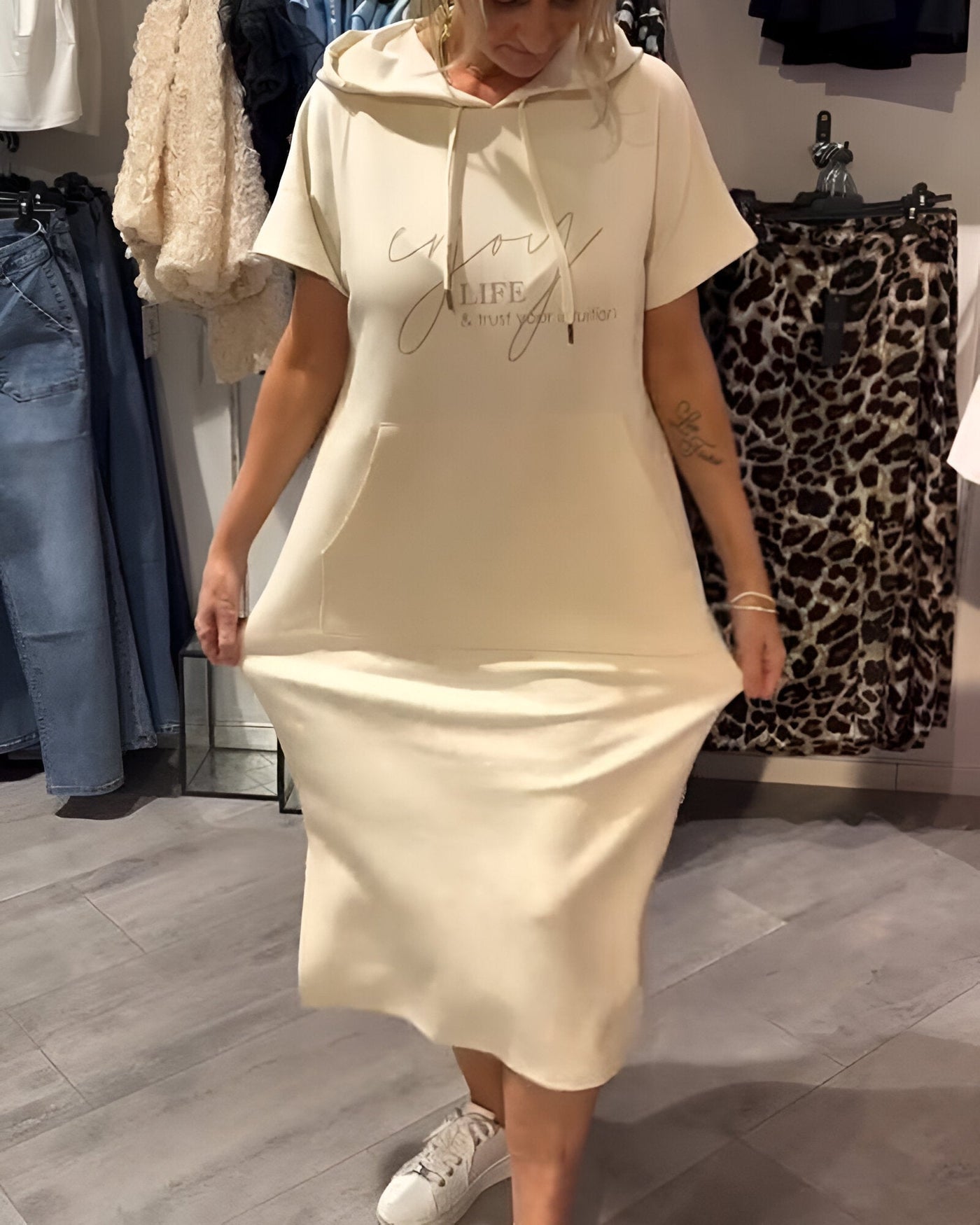 SASKIA™ | Casual Hoodie Dress