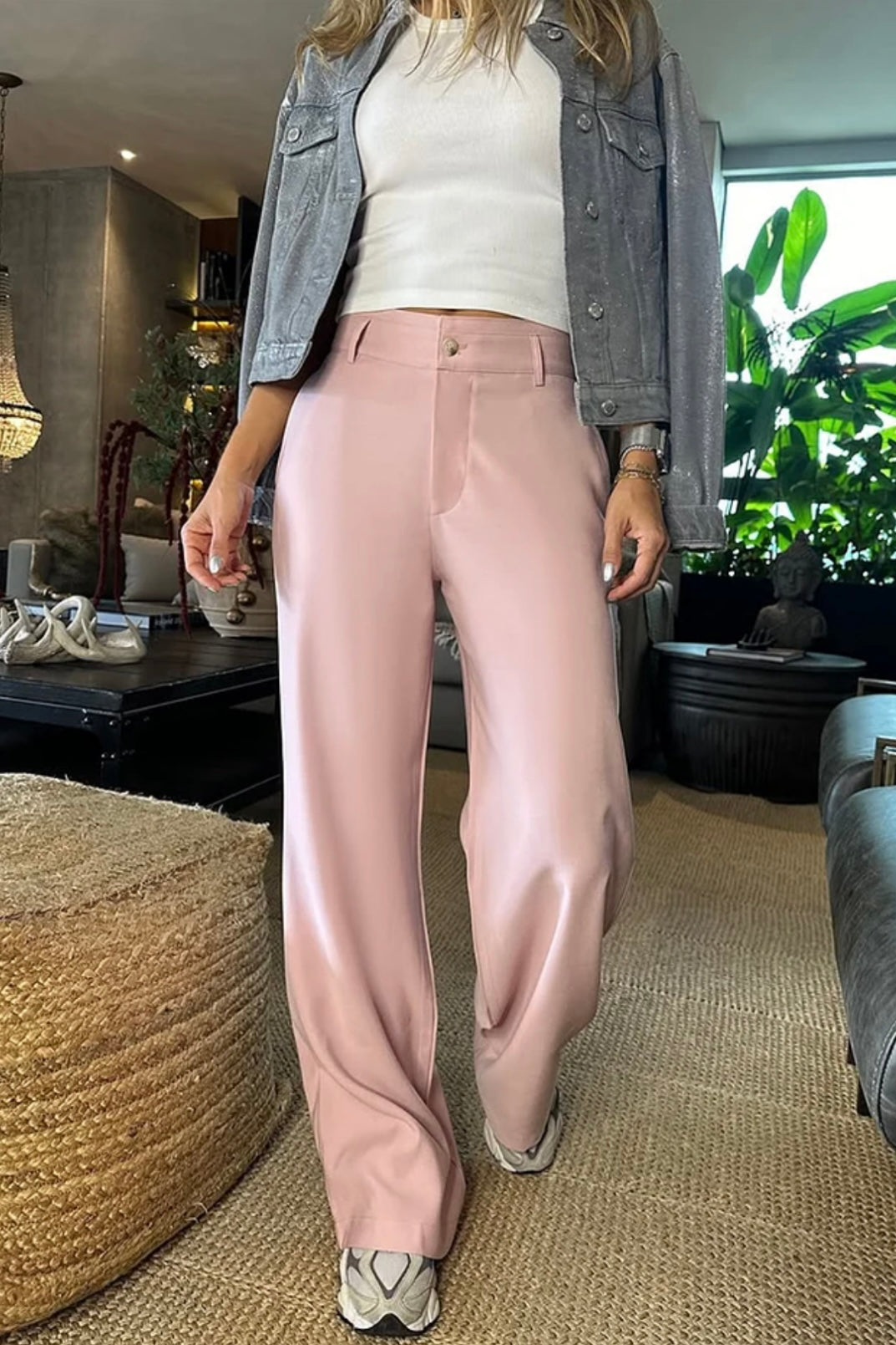 Drape Casual Suit Trousers