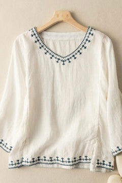 MELISSA LINEN BLOUSE