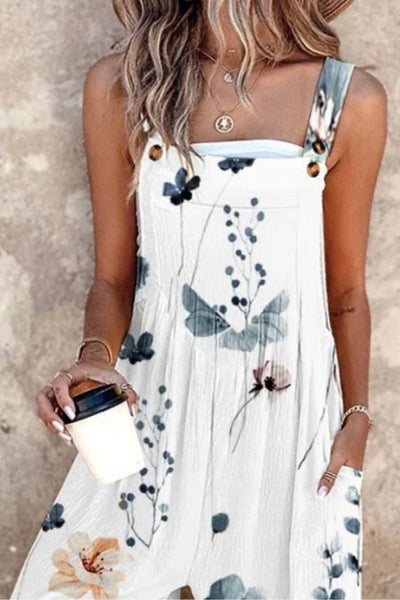 ELIRA | FLORAL JUMPSUIT WITH CHARM