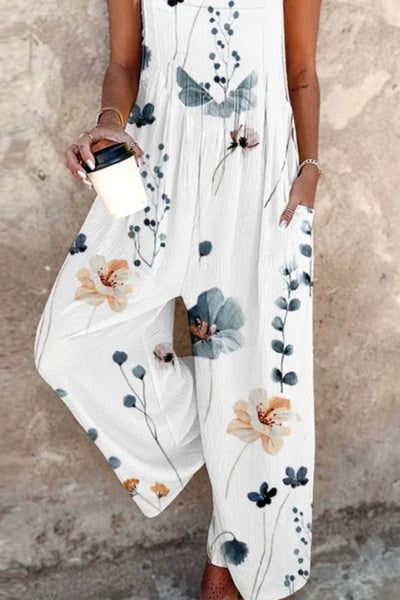 ELIRA | FLORAL JUMPSUIT WITH CHARM