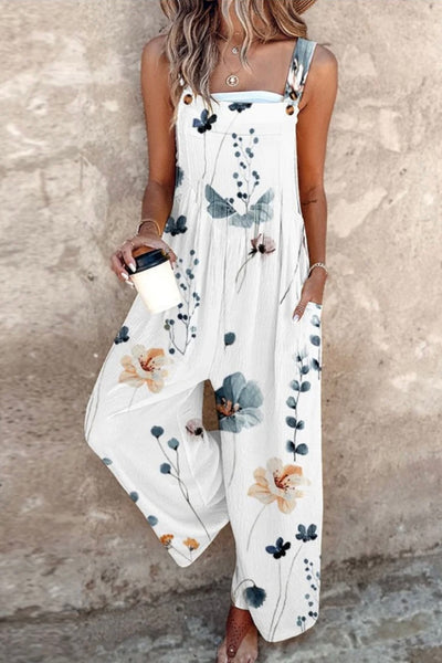 ELIRA | FLORAL JUMPSUIT WITH CHARM